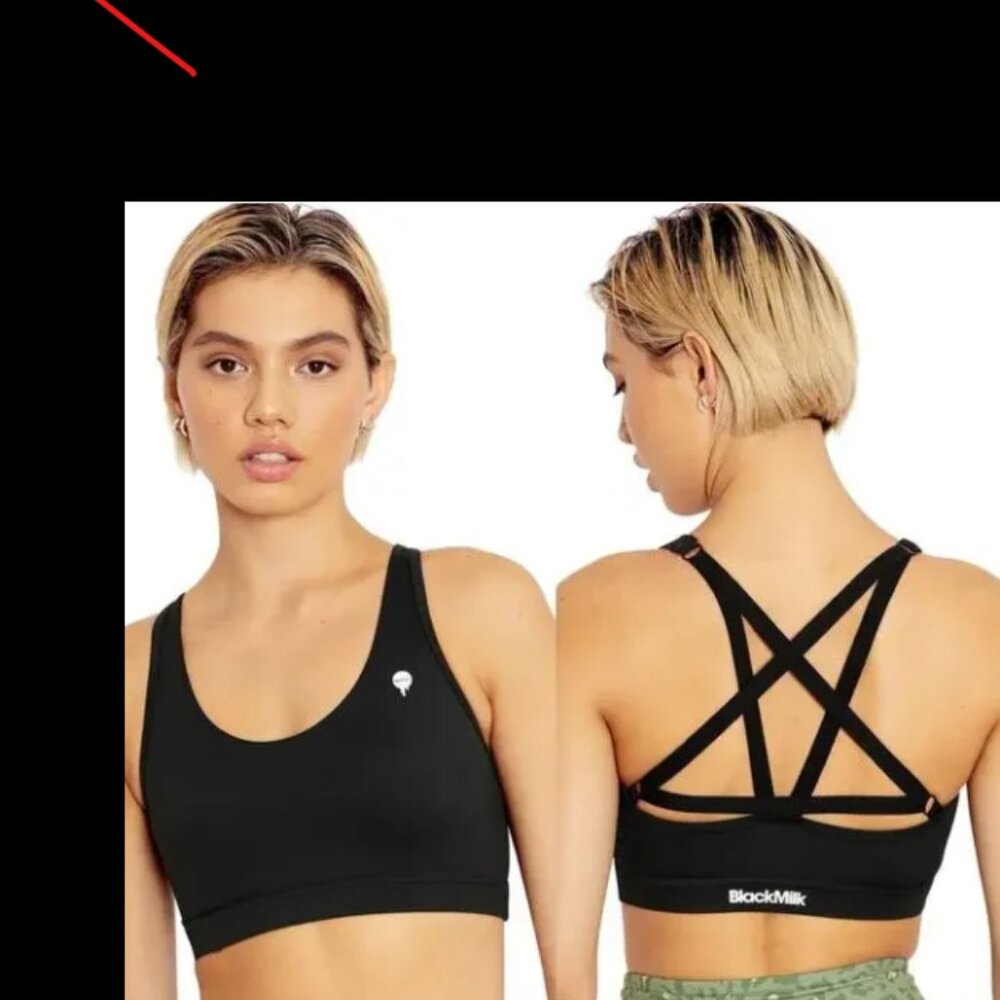 BlackMilk Black Magic Strappy Sports Bra size small